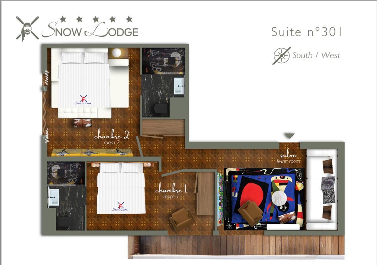 Snow Lodge Hotel Courchevel 1850 Экстерьер фото